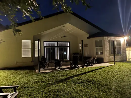 Exterior & covered patio painting — during