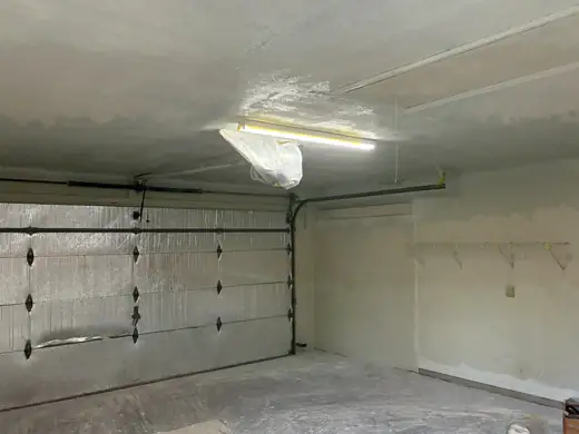 Garage ceiling & painting — during