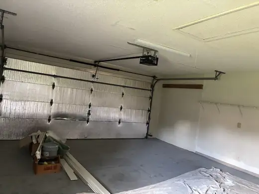 Garage ceiling & painting — before