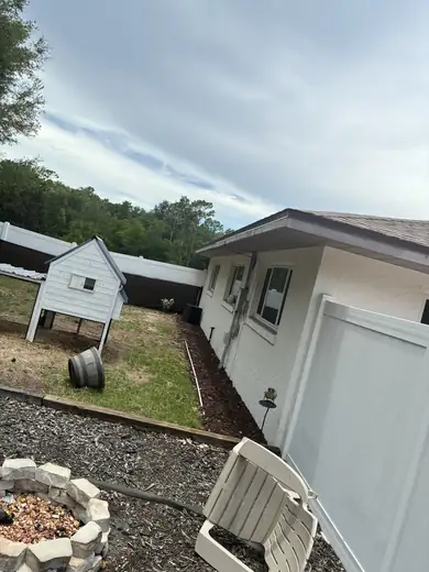 Gutter & exterior trim painting — before