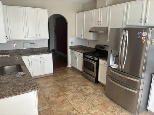 Cabinets, herringbone & more — after
