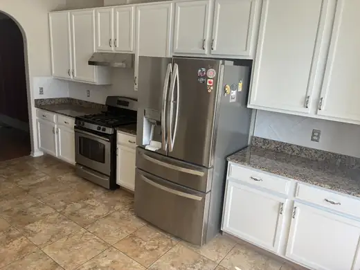 Cabinets, herringbone & more — after