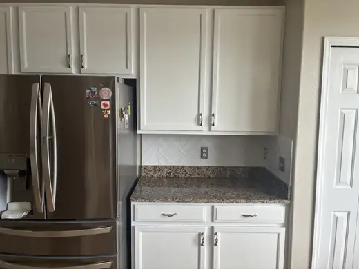 Cabinets, herringbone & more — after