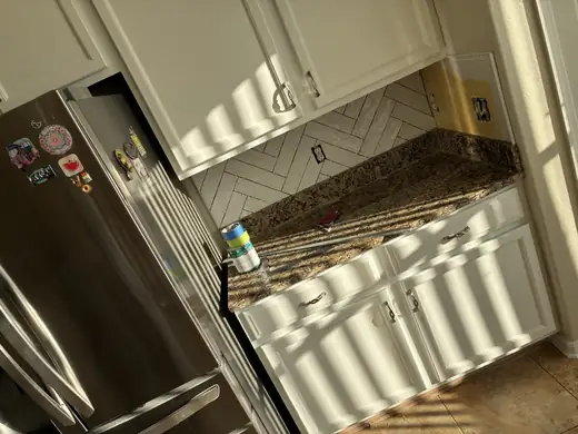 Cabinets, herringbone & more — during