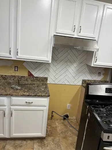 Cabinets, herringbone & more — during
