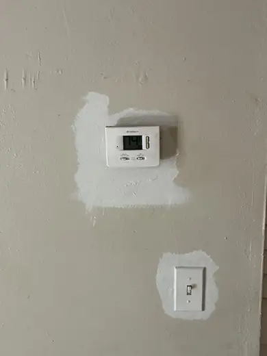 Drywall & stucco patching — during